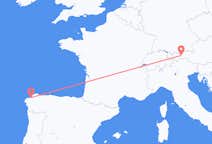 Flyreiser fra La Coruña, til Innsbruck