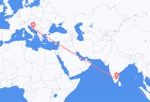 Flyreiser fra Tiruchirappalli, til Split