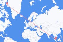 Flyreiser fra Singapore, Singapore til Qaanaaq, Grønland