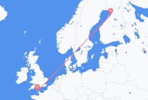 Flug frá Alderney, Guernsey til Oulu, Finnlandi