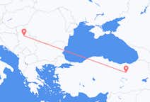 Lennot Erzincanilta Belgradiin