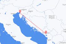 Flug frá Trieste til Podgorica