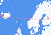 Voos de Kuopio para Reykjavík