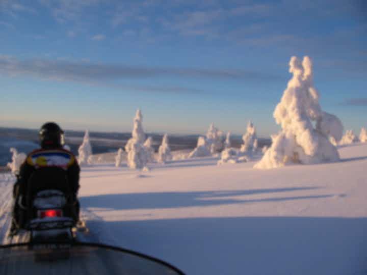 Passeios na neve em Levi, Finlândia