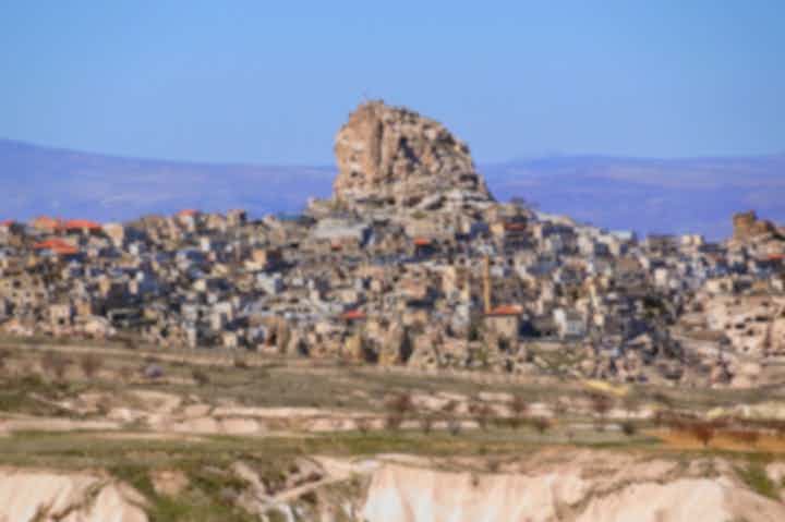 Visites archéologiques à Uchisar, Turquie