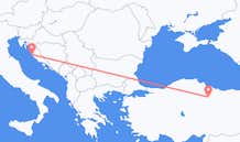 Loty z Tokat, Turcja do Zadaru, Chorwacja