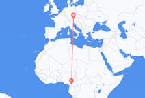 Flyreiser fra Yaoundé, til Salzburg