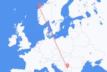 Flyg från Ålesund, Norge till Kraljevo, Serbien