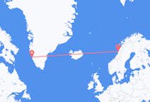 Flyrejser fra Sandnessjøen til Nuuk