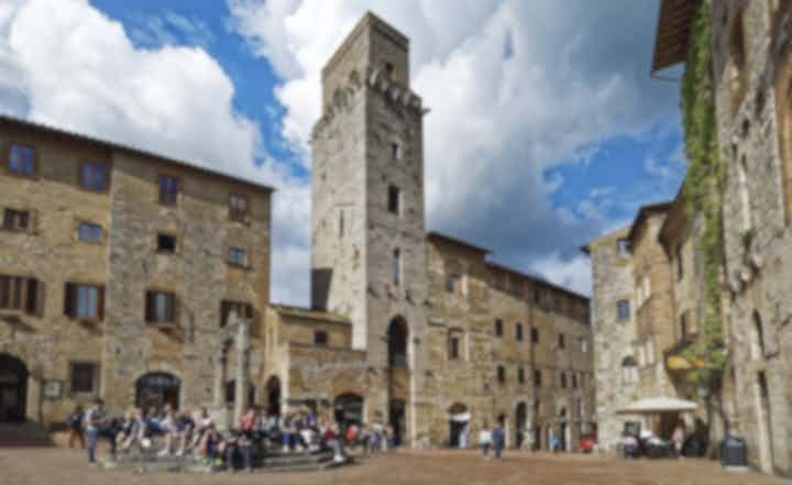 Vandringsturer i San Gimignano, Italien
