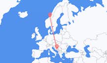 Flyg från Trondheim till Mostar