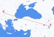 Flüge von Täbris, zur Stadt Niš