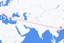Flyreiser fra Guangzhou, til Roma