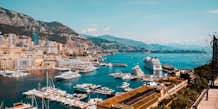 Sightseeingturer i staden i Monte-Carlo, Monaco