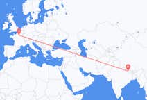 Flyreiser fra Katmandu, til Paris
