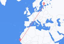 Flyrejser fra Banjul til Helsinki