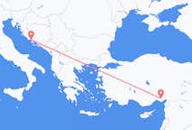 Vols d’Adana à Split