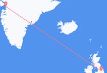 Lennot Doncasterista, Englanti Ilulissatiin, Grönlanti