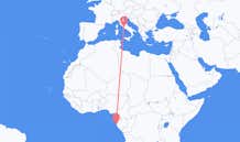 Flyrejser fra Port-Gentil til Rom