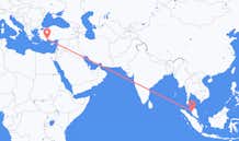 Flyreiser fra Ipoh, Malaysia til Antalya, Tyrkia