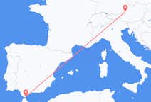 Flyreiser fra Gibraltar, til Salzburg