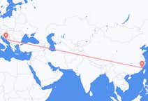 Flyreiser fra Fuzhou, til Split