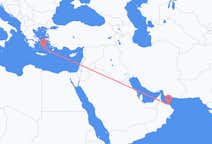 Flights from Muscat to Santorini