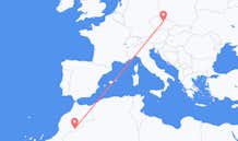 Flyg från Zagora, Marocko till Pardubice, Tjeckien