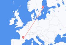 Flyg från Toulouse till Stockholm