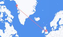 Lennot Upernavikista, Grönlanti Birminghamiin, Englanti
