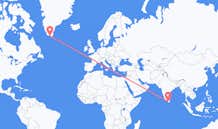 Flyrejser fra Colombo, Sri Lanka til Qaqortoq, Grønland