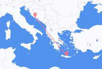 Flug frá Heraklíon til Split