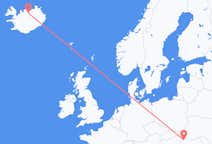 Flyrejser fra Satu Mare, Rumænien til Akureyri, Island