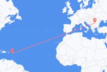 Flyreiser fra Nevis, Saint Kitts og Nevis til Craiova, Romania