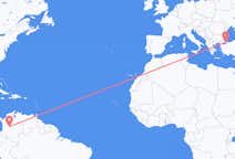 Flyreiser fra Bogotá, til Istanbul