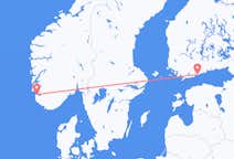 Voos de Stavanger para Helsínquia