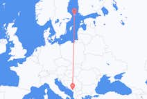 Flyrejser fra Podgorica til Mariehamn