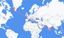 出发地 斯里兰卡科伦坡目的地 格陵兰帕缪特的航班