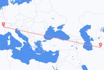 Flyrejser fra Asjkhabad til Genève