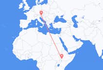 Flyreiser fra Jinka, Etiopia til Klagenfurt, Østerrike