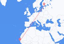 Flights from Dakar to Helsinki
