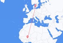 Flyrejser fra Ouagadougou til København
