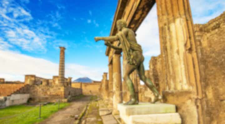 Kunstturer i Pompei, Italia