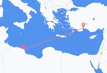 Vols de Misurata pour Antalya