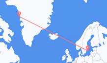 Voos de Upernavik, Groenlândia para Visby, Suécia