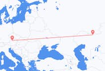 Voos de Aqtöbe, Cazaquistão para Linz, Áustria