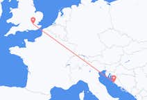 Flyreiser fra Zadar, til London