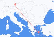 Vluchten van Mykonos naar Salzburg