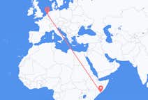 Lennot Mogadishusta Amsterdamiin