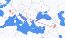 Flyrejser fra Kirkuk til Lyon